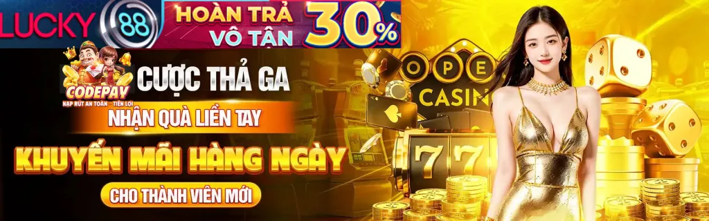 Biểu tượng hoàn trả hàng tuần cho người chơi 777loc code